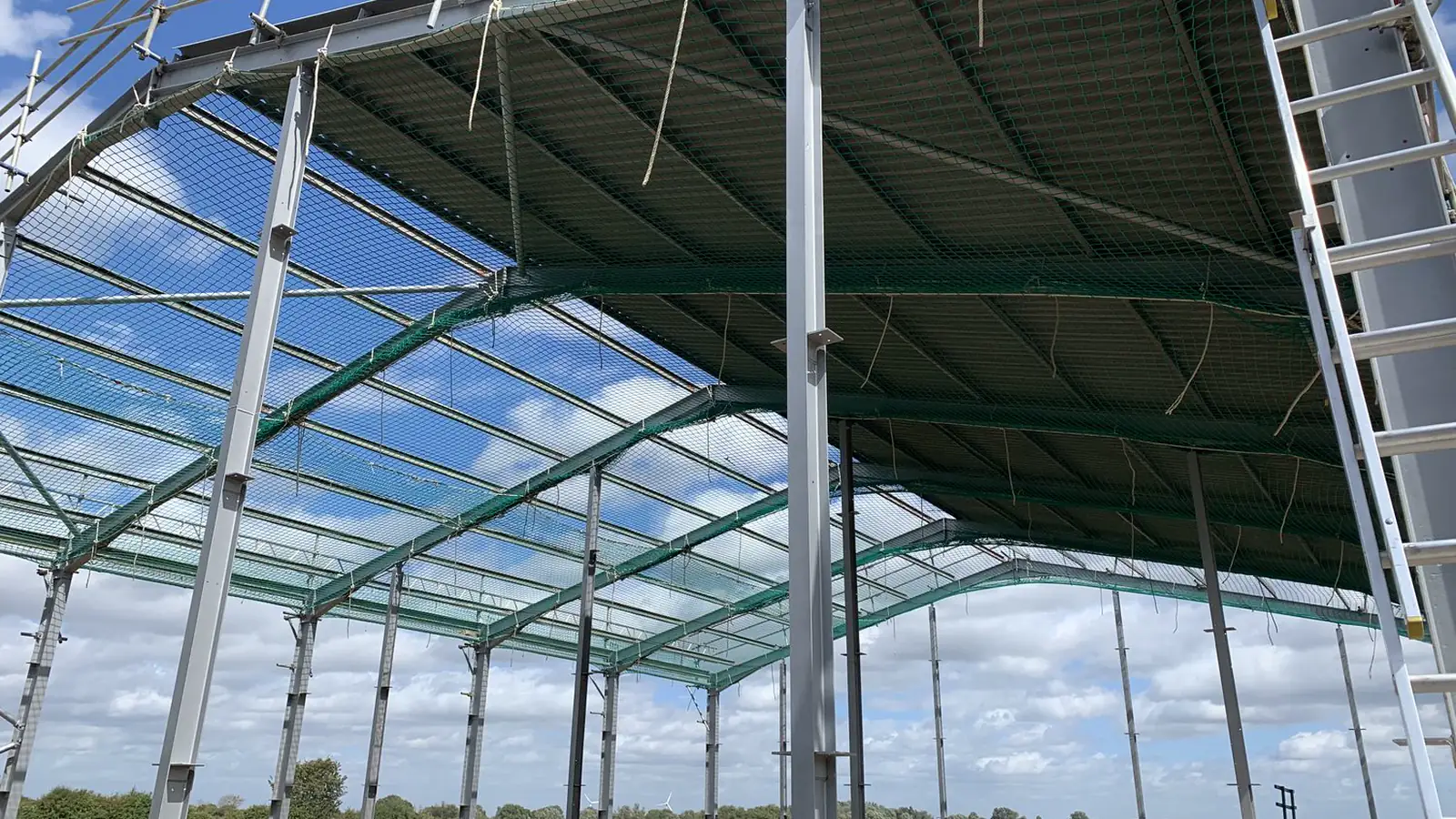 Over The Ridge Roofing steel frame industrial roofing and cladding project
